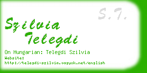 szilvia telegdi business card